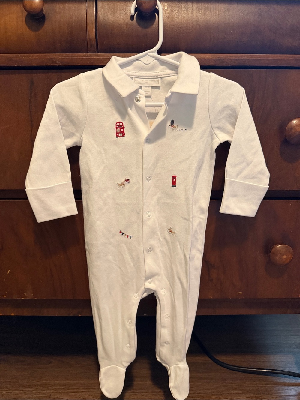 The Little White Company “London” onesie